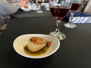 Scallop and wine pairing at Twysted Vyne