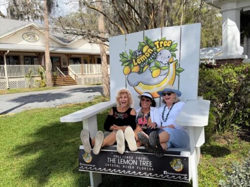 Crystal River food tour meeting point at Heritage Village featuring the Lemon Tree Gift Shop at the historic Heritage House