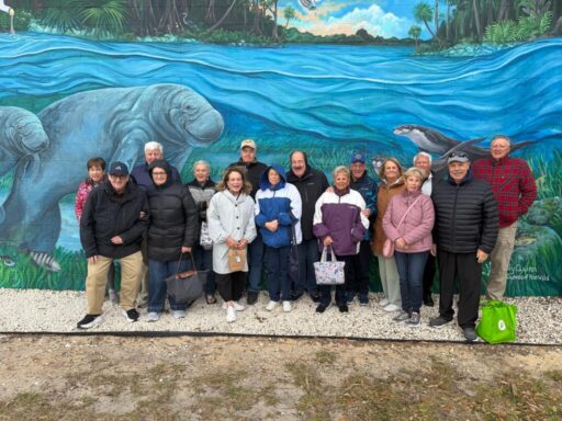 Friends from The Villages enjoying a Crystal River food tour together