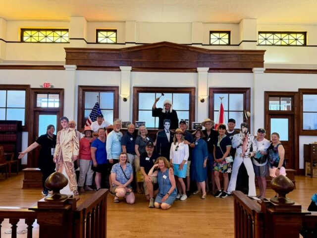 Inverness group tour with friends in Old Courthouse Museum