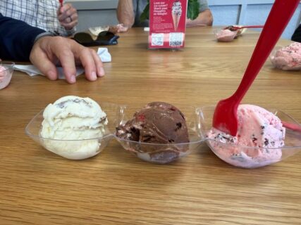 The Inverness Food Tour tastes award winning ice cream