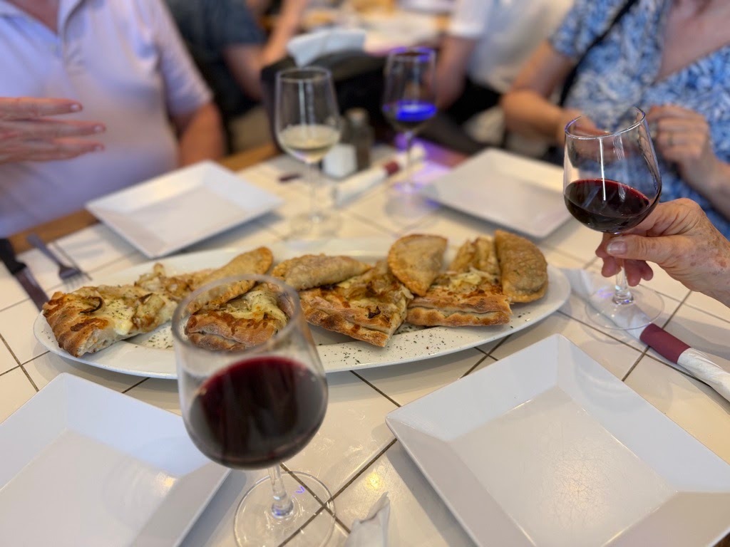 Inverness wine and fugazetta